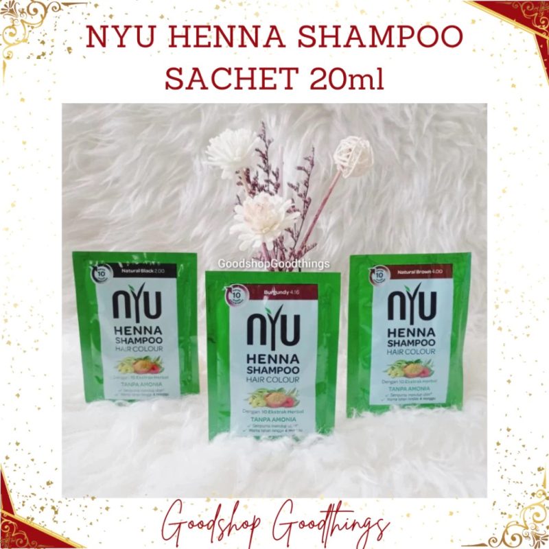 NYU HENNA SHAMPOO HAIR COLOUR 20ML