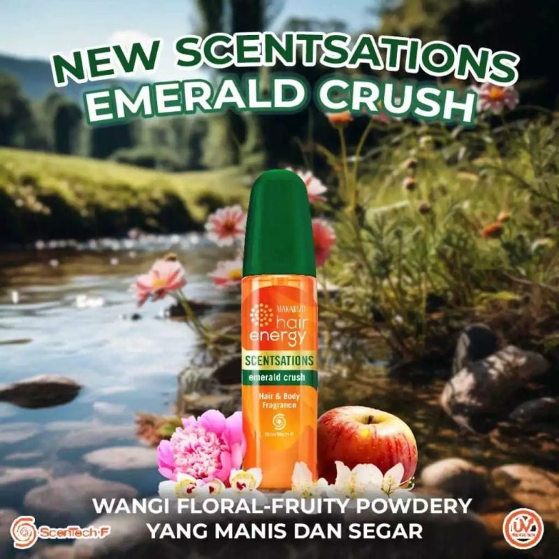 Makarizo Hair Energy Scentsations Hair Fragrance Amber Wood / Emerald Crush 100ml / Parfum Rambut - Image 7