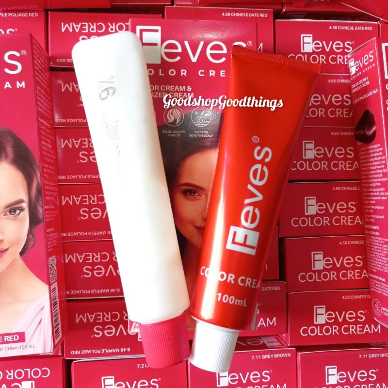 Feves Hair Color Cream - Pewarna / Semir Rambut Permanent 100ml - Image 4